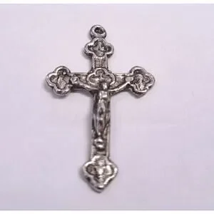 unknown | Jewelry | Vintage Crucifix Cross Pendant Religious Silvertone ...